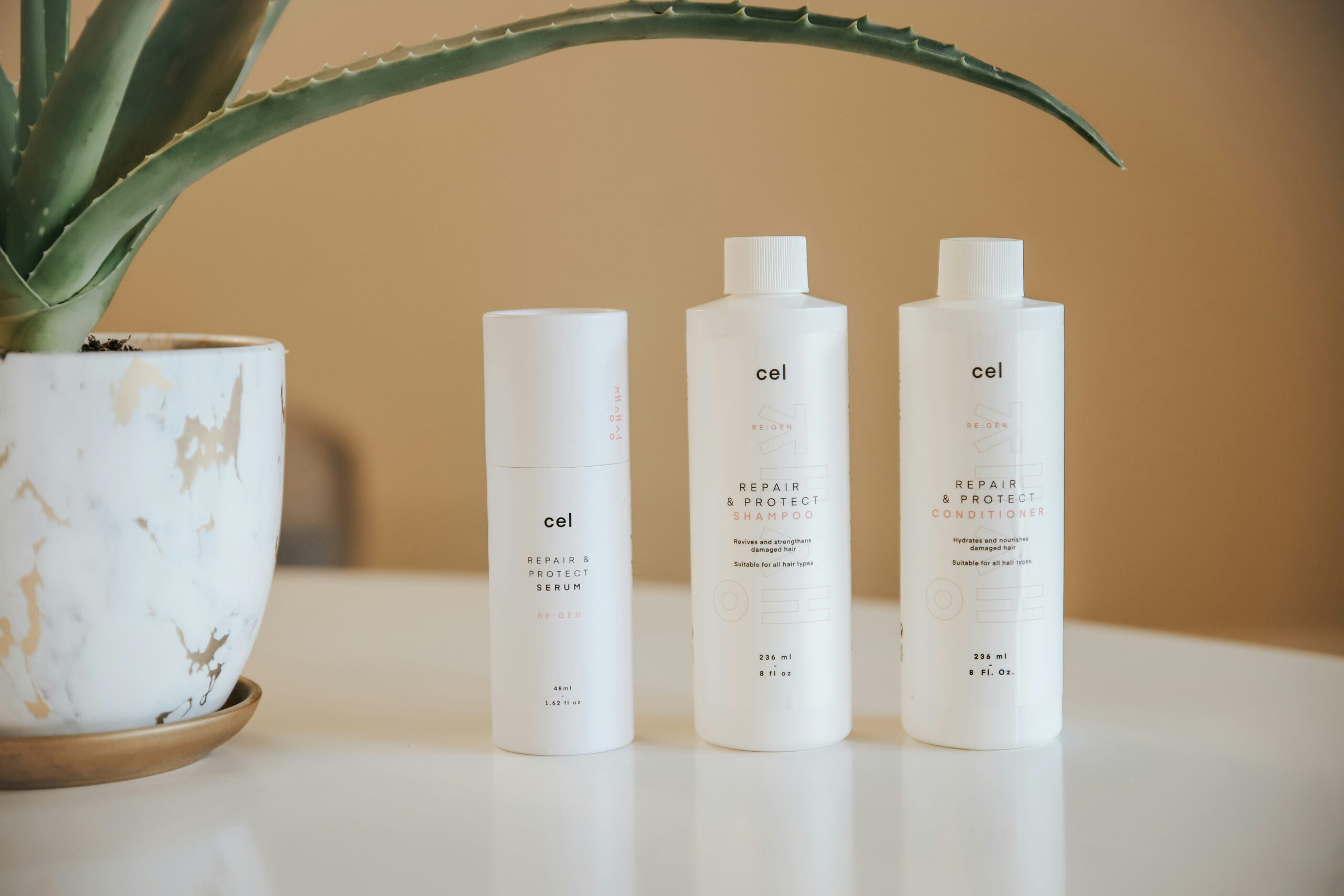 Side-by-side images showing transformation after switching to organic moisturizers