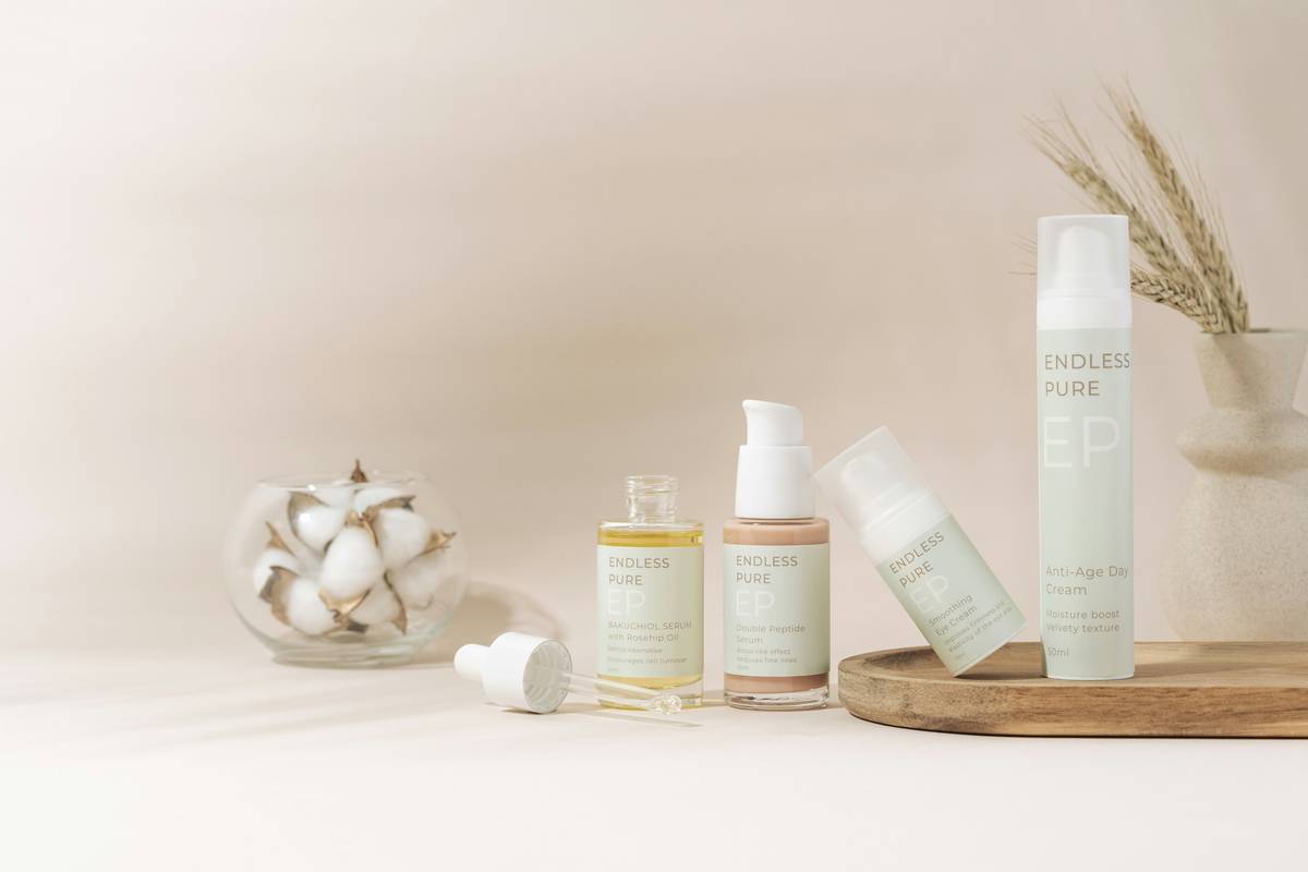 Step-by-step photo guide showing how to properly apply botanical face serums