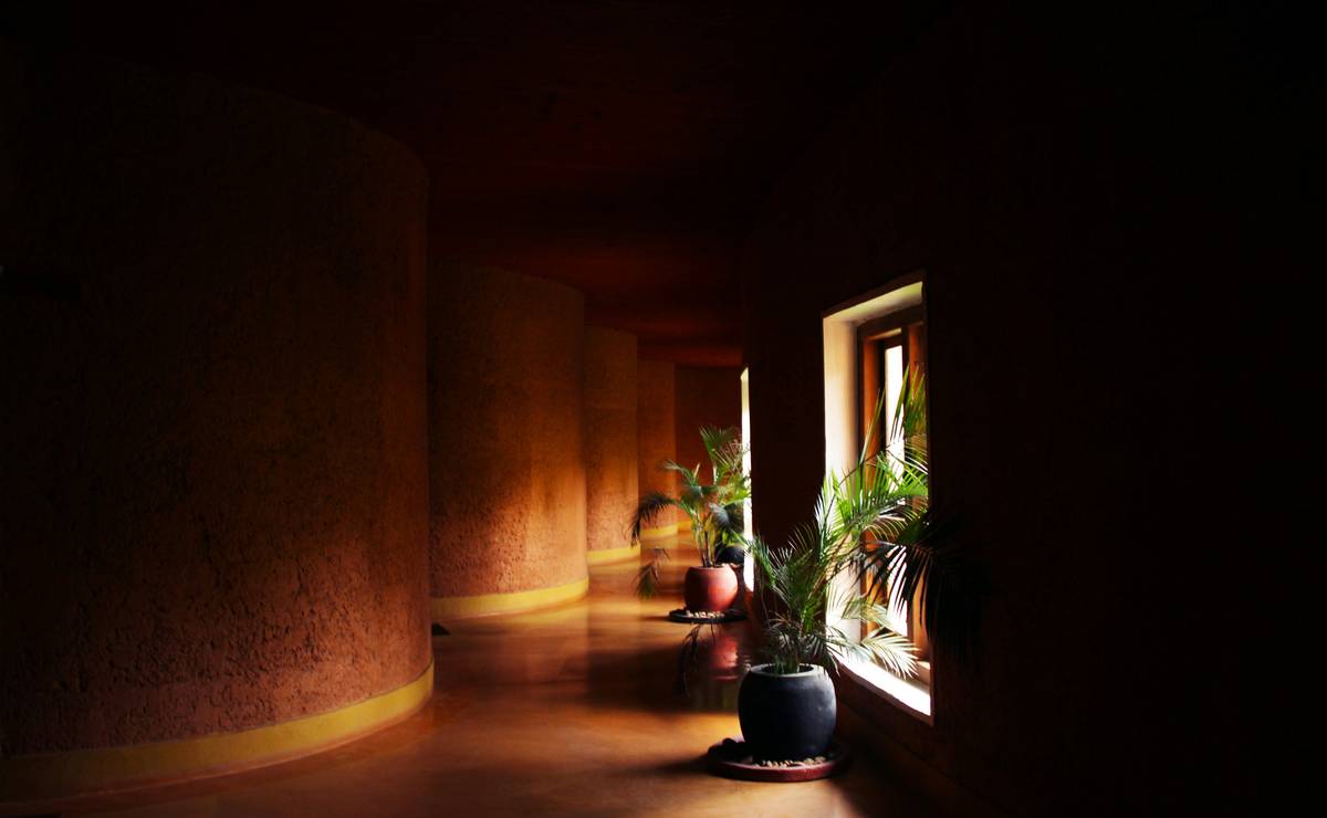 A woman holding a jar labeled 'Organic Hydrating Balm' near her face.