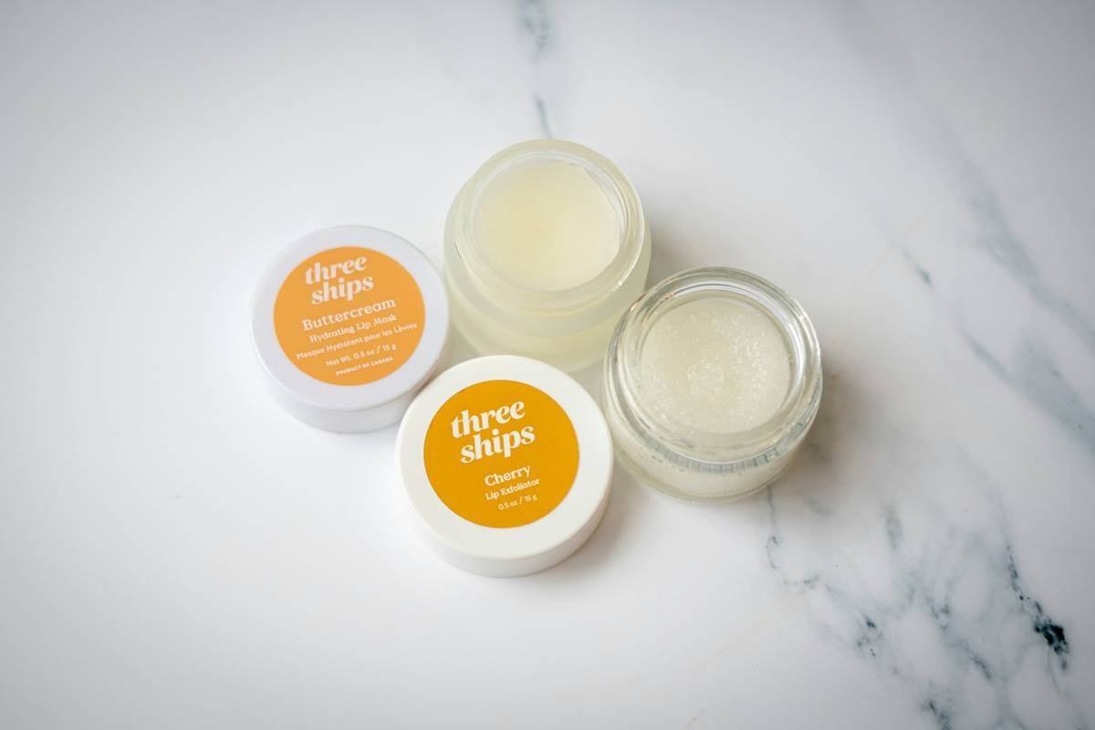 Three Ships lip balm and lip exfoliator